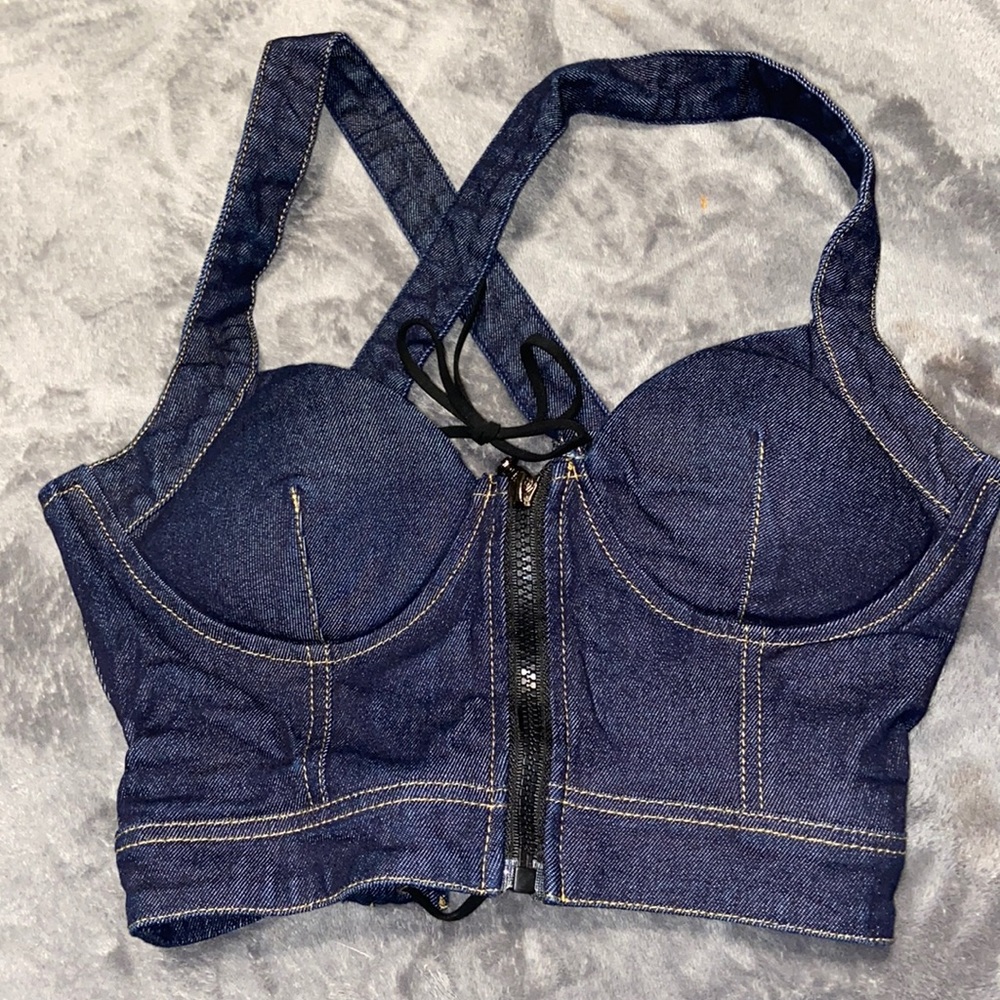 Jean Corset Top